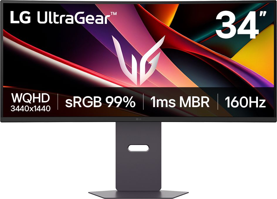 LG UltraGear - 34G600A-B - Gaming Monitor - 34-inch - WQHD - 160Hz - Black
