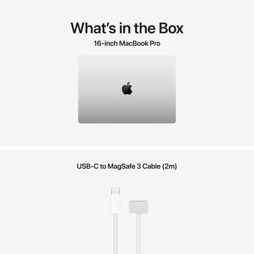 Apple MacBook Pro, - Silver - Annotation - Whats in the box