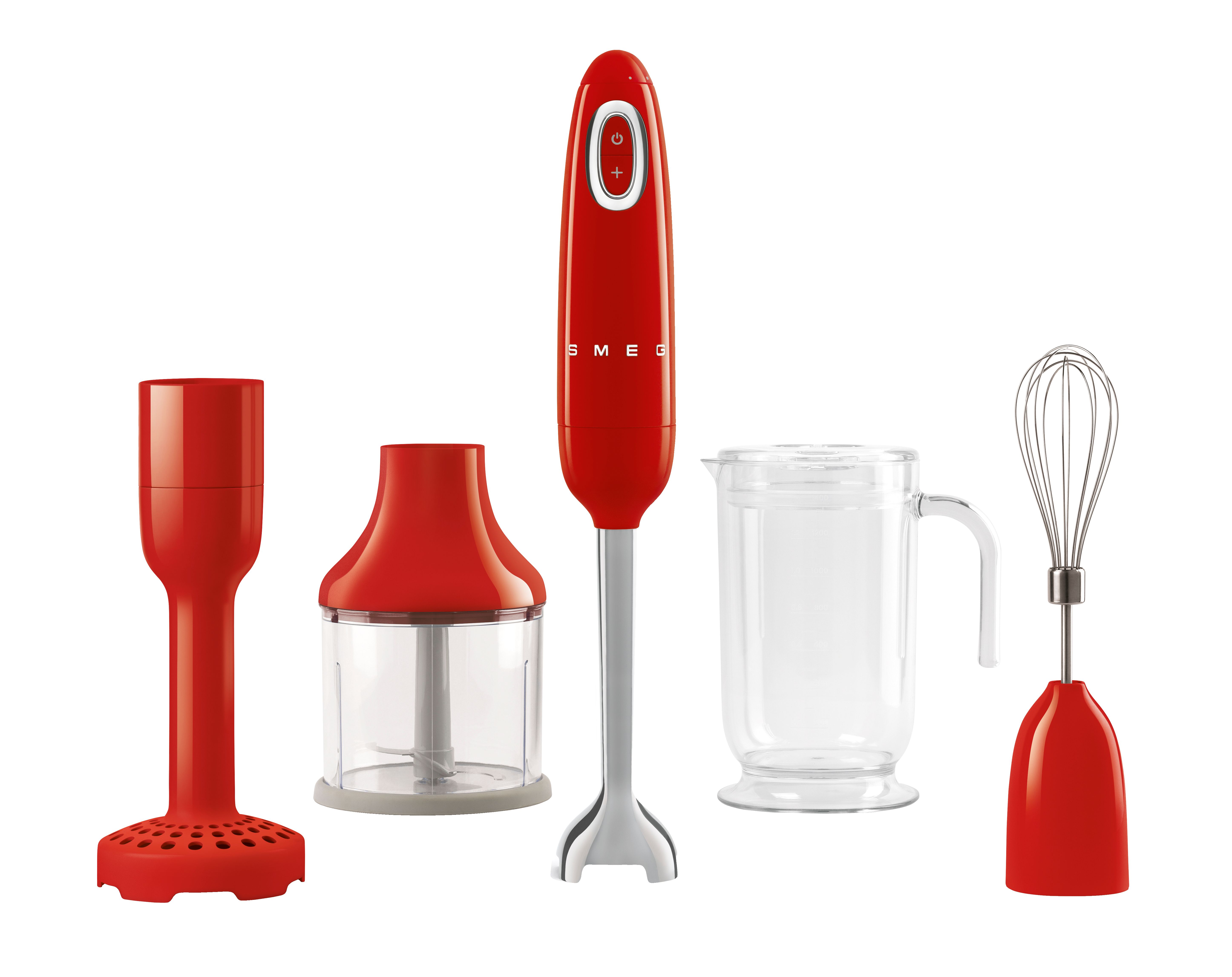 Smeg 50's Retro HBF02RDUK Hand Blender with 4 Accessories - Red