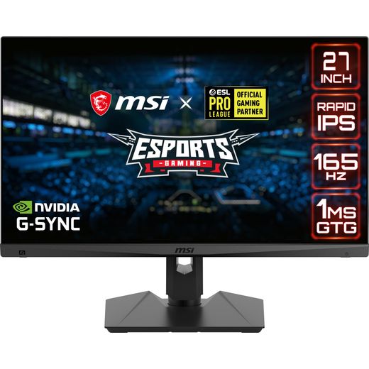 MSI Optix MAG274QRF-QD WQHD 27" 165Hz Gaming Monitor with NVidia G-Sync - Black