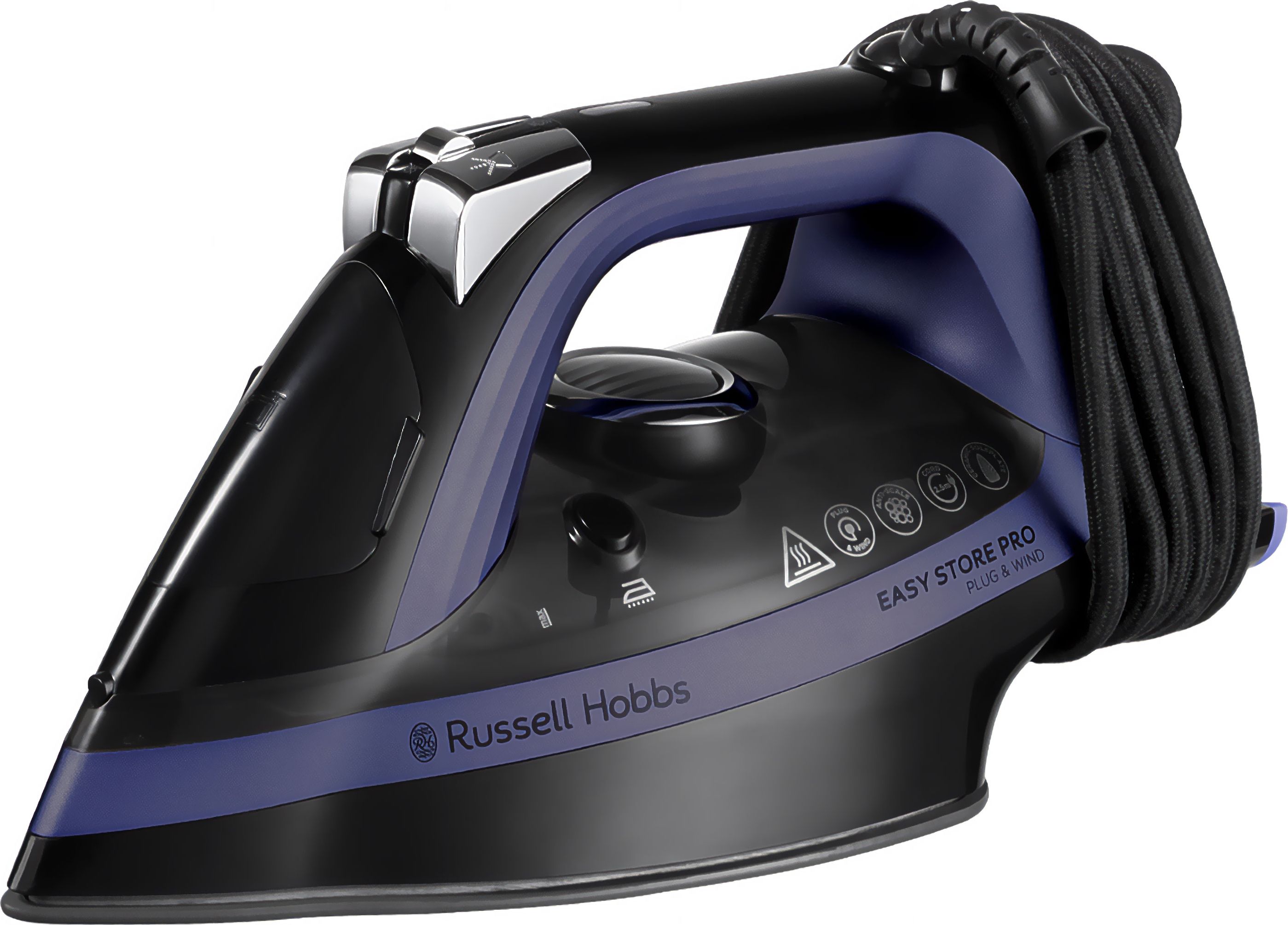 Image of Russell Hobbs Easy Store Pro 26731 2400 Watt Iron - Black / Purple, Black