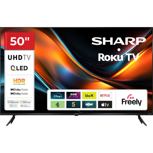 Sharp 50” 4K QLED smart TV | 4T-C50HJ6225KB | ao.com