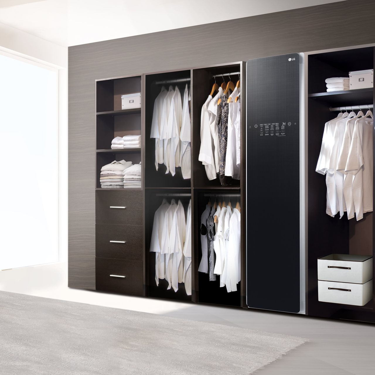 LG S3BF Styler Heat Pump Tumble Dryer Powered Wardrobe Black 8806098655663 eBay