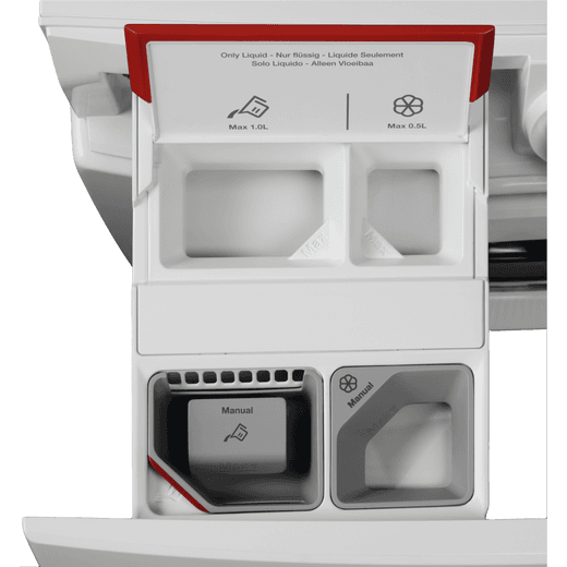 AEG 9Kg Washing Machine - White - Detergent drawer open