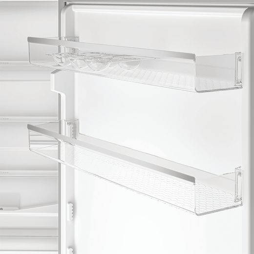Hotpoint HPKH 1261 W5UK 182cm High 50/50 Frost Free Fridge Freezer - White - Close up door shelf shot 