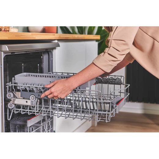 Bosch Series 4 Standard Dishwasher - Silver Inox - Adjusting rack