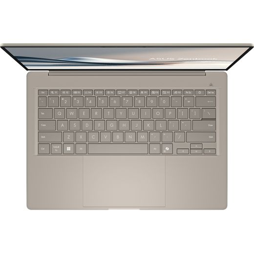 ASUS Zenbook A14 OLED 14" Laptop - Qualcomm Snapdragon®, 1TB SSD, 16 GB RAM - Beige - Keyboard view shot
