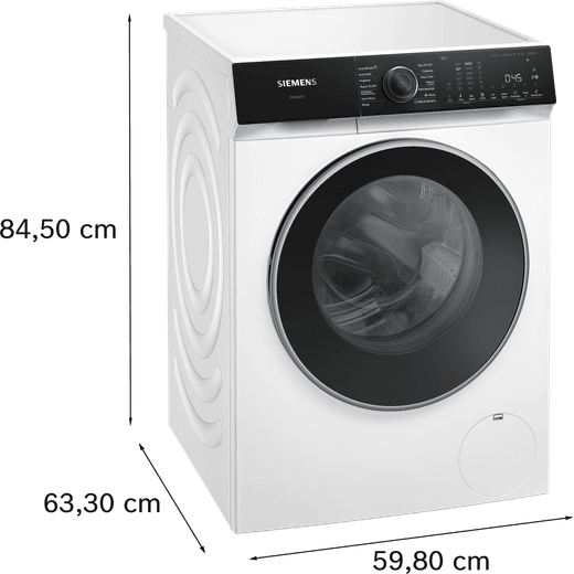 Siemens IQ500 WG56H2A9GB 10kg Washing Machine with 1600 rpm - White - Dimensions