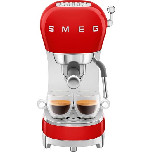ECF02RDUK_RD | Smeg Espresso Machine | Red | ao.com