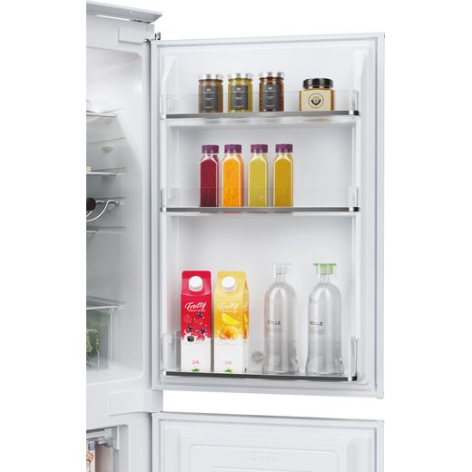 Hoover Integrated Frost Free Fridge Freezer - White - Close up door shelf shot