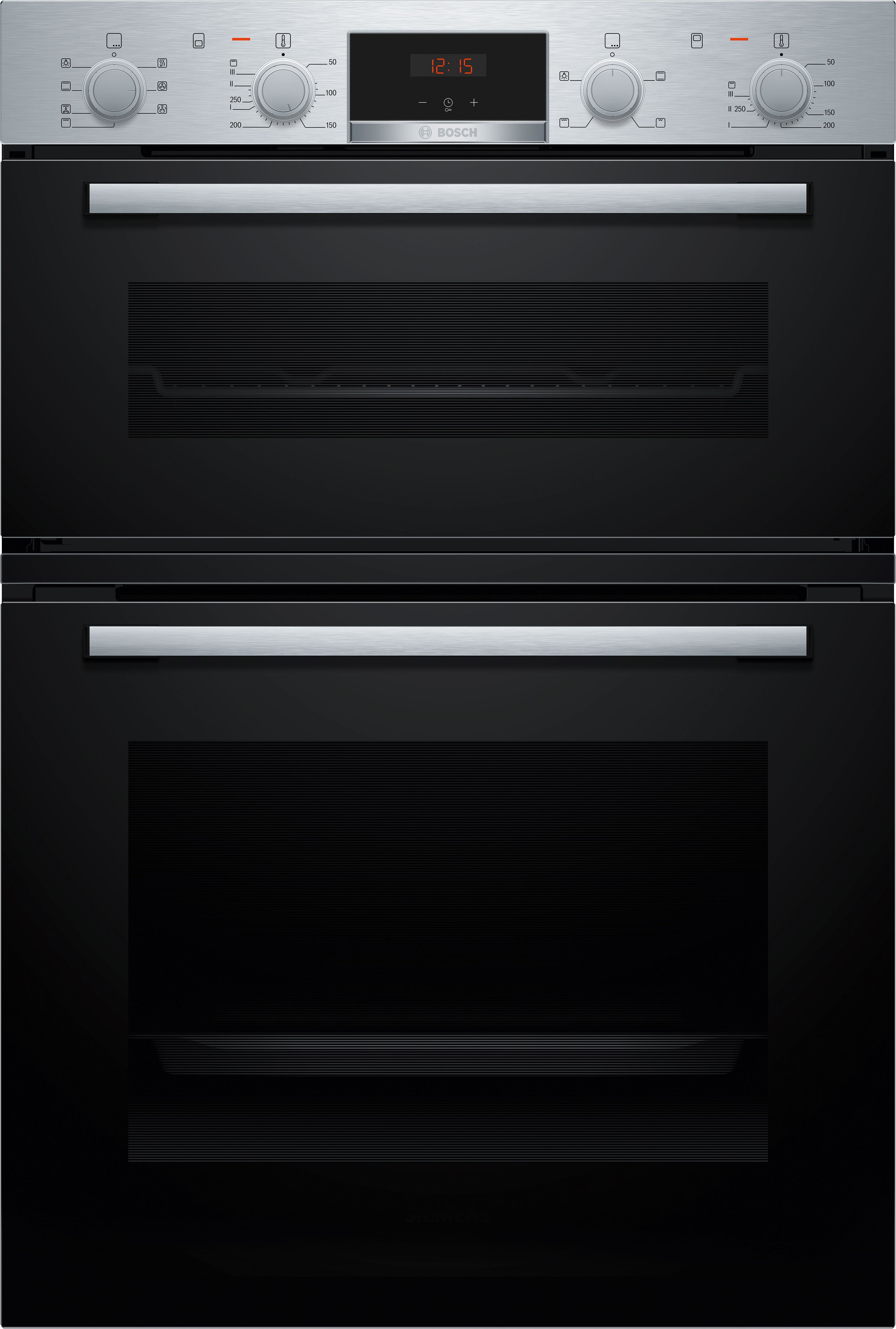 Image of Bosch Series 4 MBA533BS3B Built In Electric Double Oven - Stainless Steel - A Rated, Stainless Steel