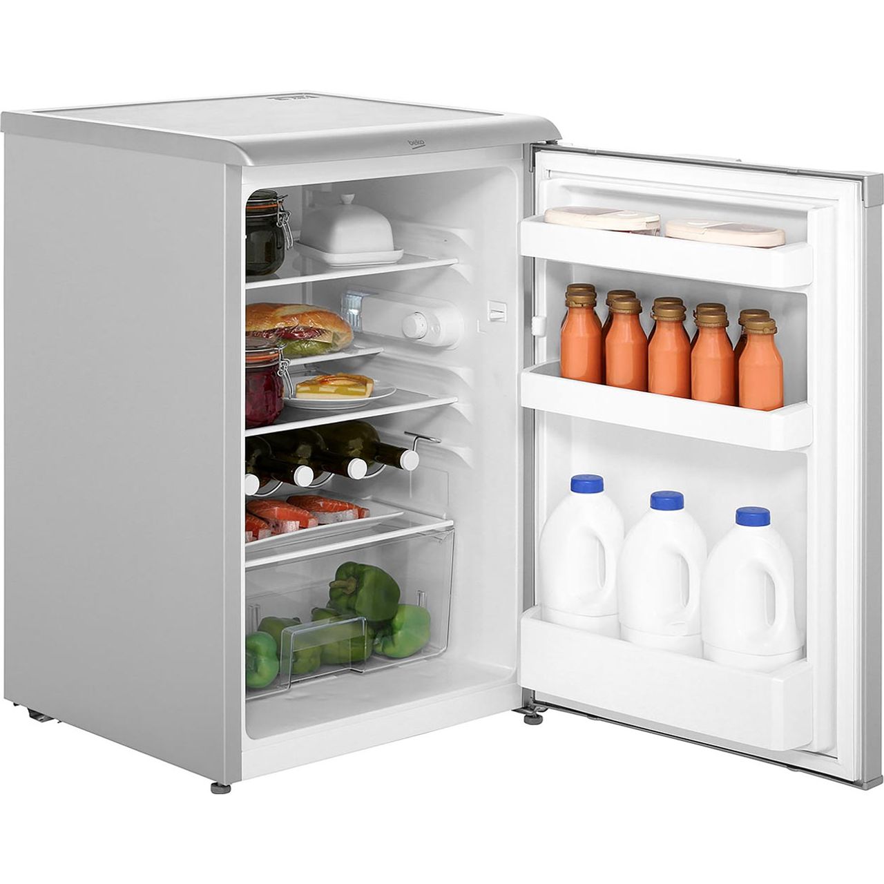 Beko UL584APS F Free Standing Larder Fridge 130 Litres Silver