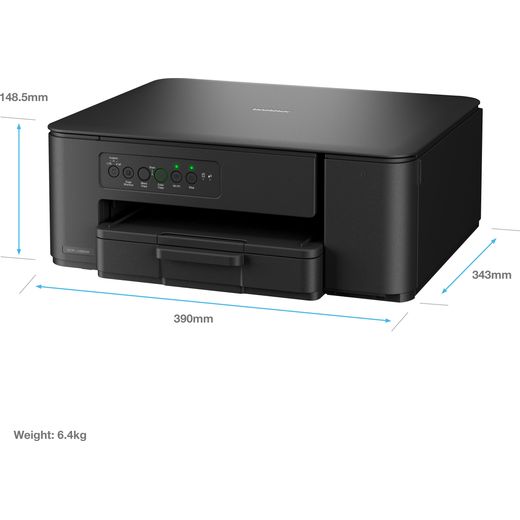 Brother DCP-J1260W Compact 3-in-1 Printer - Black - Dimensions
