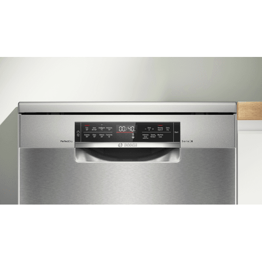 Bosch Series 6 Standard Dishwasher - Brushed Steel - Control panel
