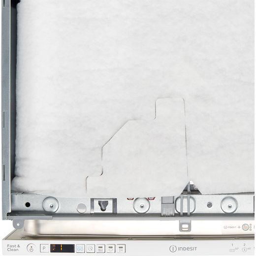 Indesit Fully Integrated Standard Dishwasher - White with Fixed Door Fixing Kit