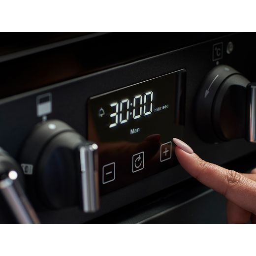 Stoves Richmond Deluxe Freestanding Dual Fuel Cooker - Matte Cream - Using digital control panel
