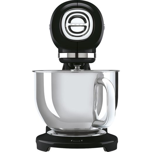 Smeg 50's Style SMF05BLUK Stand Mixer - Black - Front shot