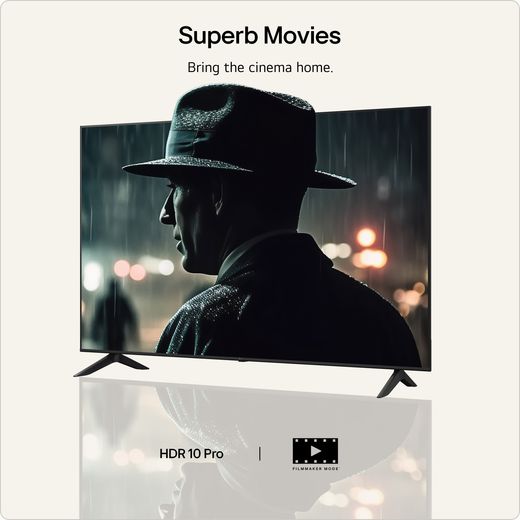 LG NANO AI NU80 65" 4K Ultra HD Smart TV - Annotation - movie shot