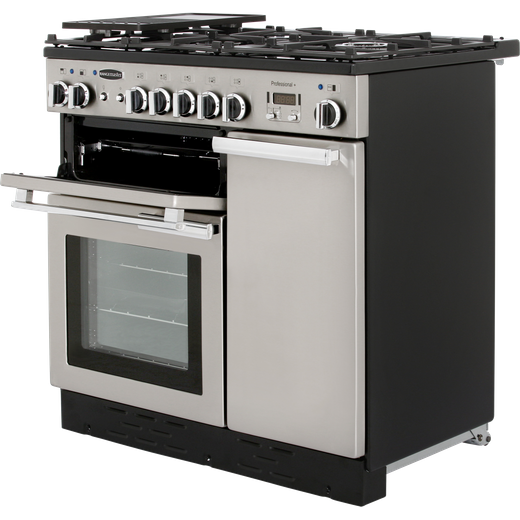 Rangemaster Professional Plus 90cm Dual Fuel Range Cooker - Stainless Steel