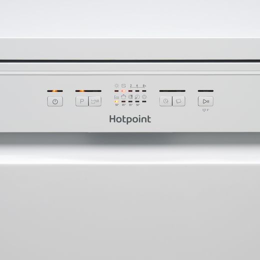 Hotpoint Standard Dishwasher - White - Control panel