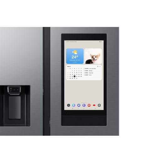 Samsung Family Hub™ American Fridge Freezer - Silver - External screen