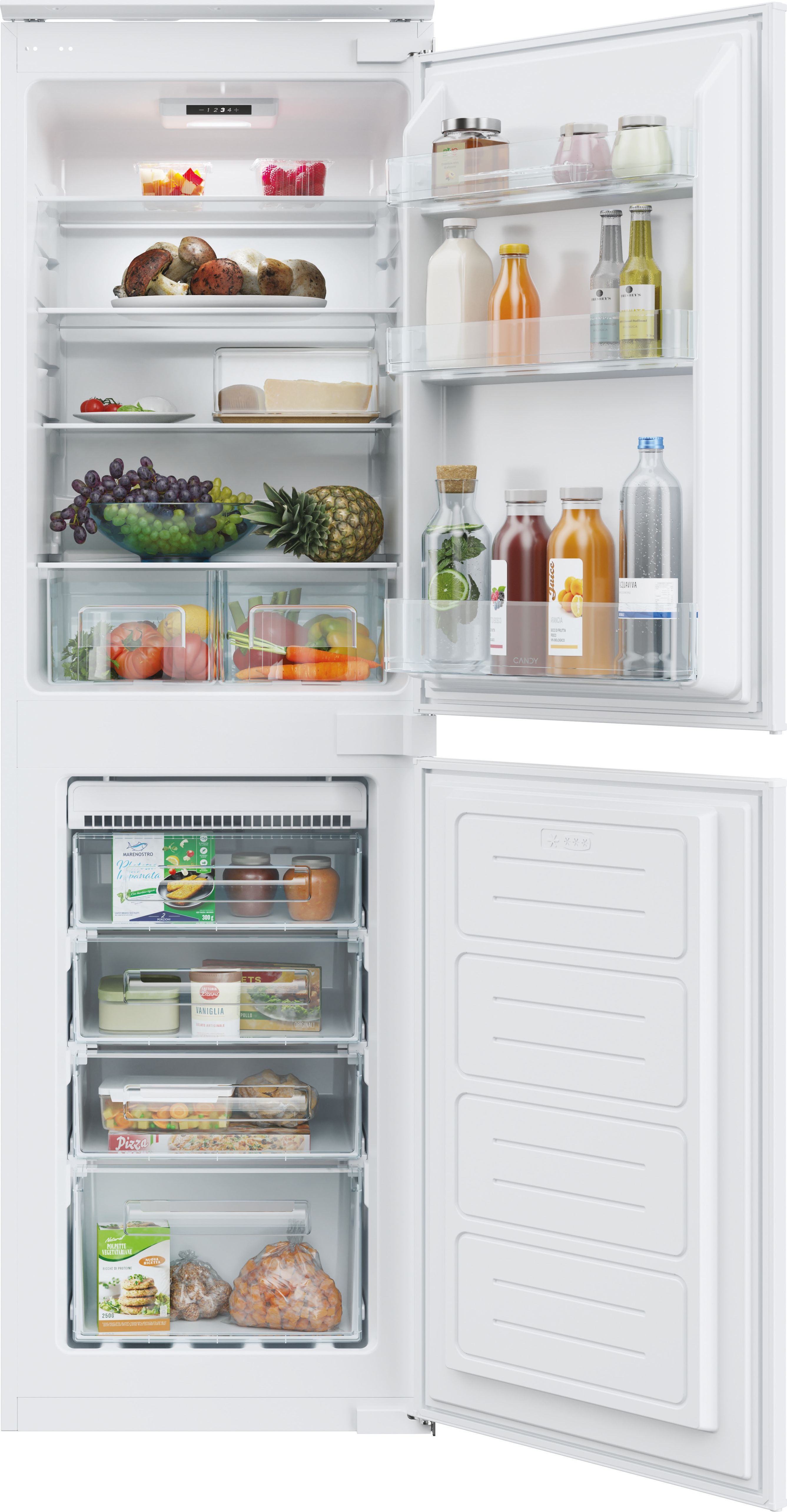 Candy CB50N518EK Integrated Fridge Freezer - 228L Total Capacity - No Frost - White