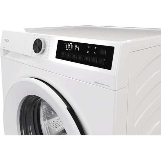 Candy Quick Pro GD 298-80 9kg Washing Machine with 1400 rpm - White - Close up control panel shot 