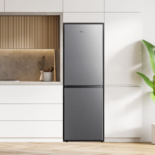 Fridgemaster MC55240ES 174cm 50/50 Fridge Freezer - Silver - Fridge freezer in kitchen