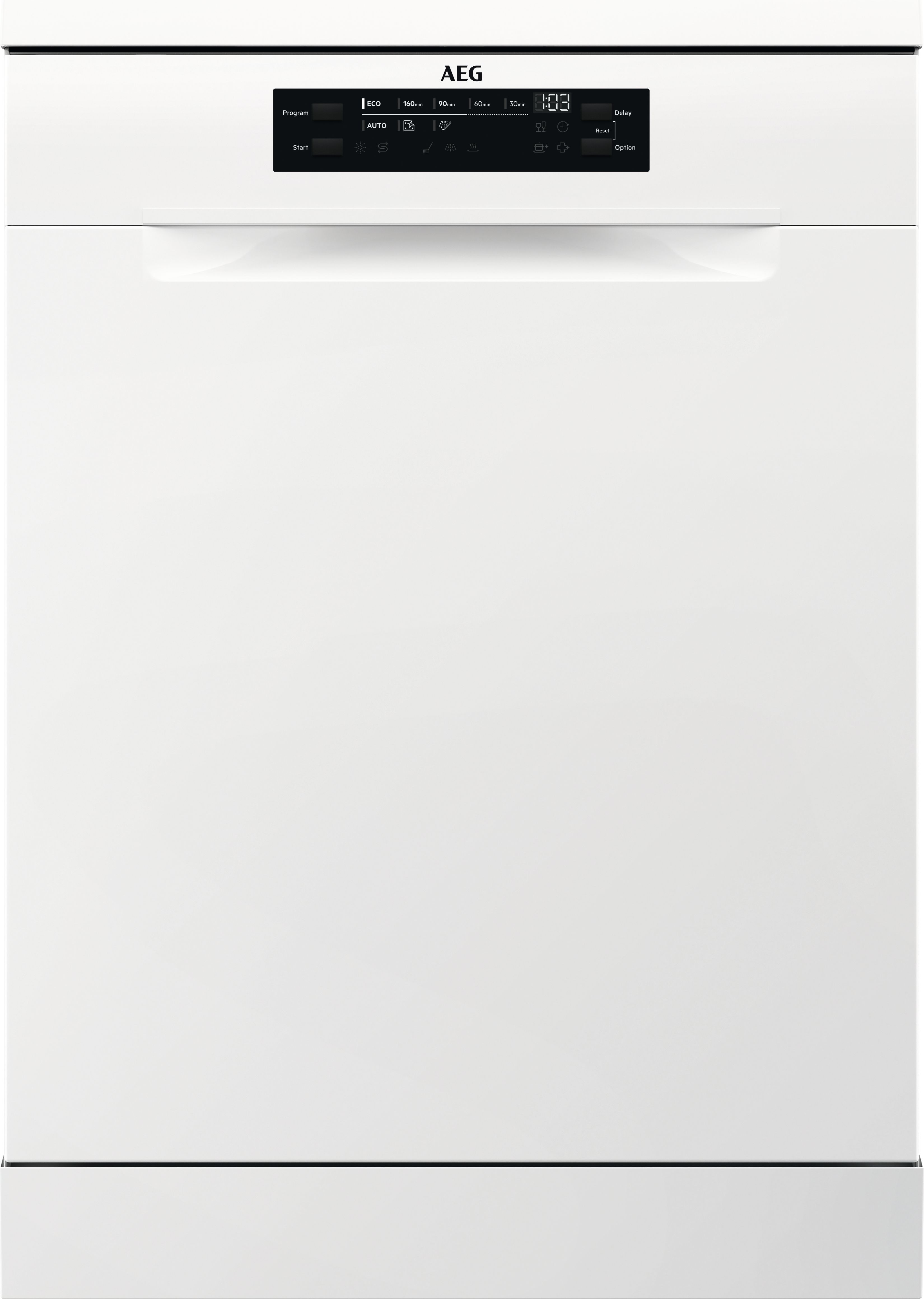 Image of AEG 3000 AirDry FFX32617ZW Full Size Dishwasher - White - E Rated, White