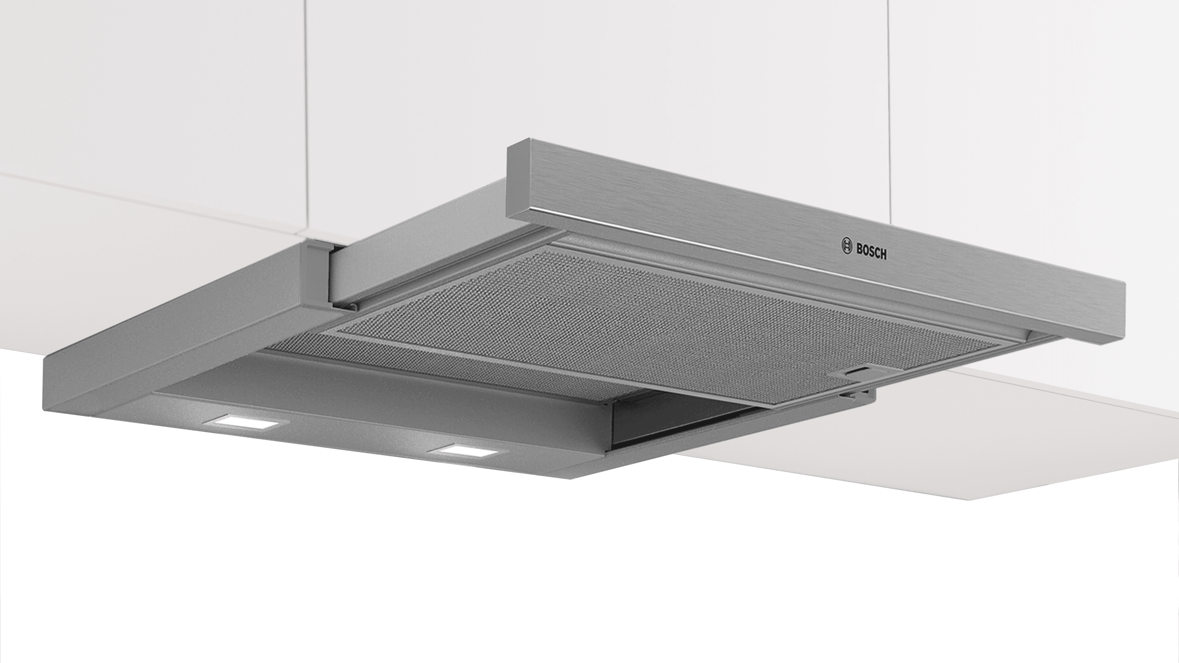 Image of Bosch Series 2 DFM063W57B Built In Telescopic Cooker Hood - Silver, Silver