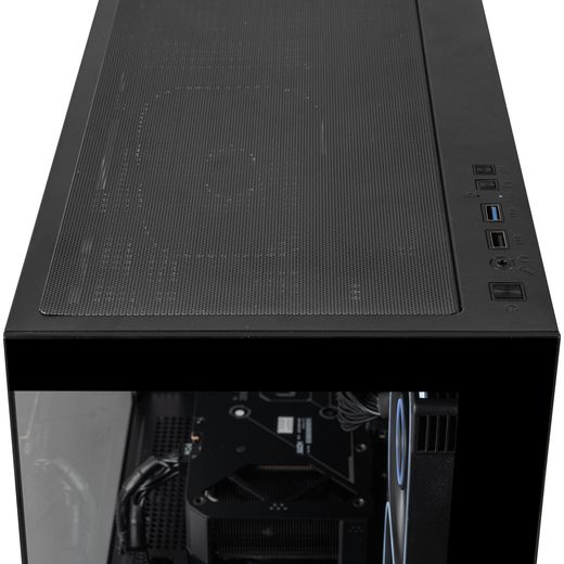 3XS Core 5060 Ti RGB Gaming PC - NVIDIA® GeForce RTX™ 5060 Ti, AMD Ryzen™ 5, 1TB SSD, 16 GB RAM - Black - top view shot