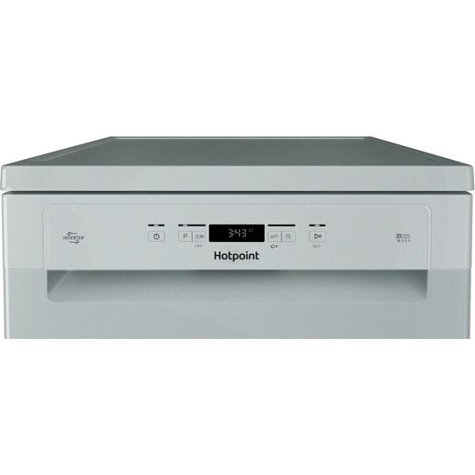 Hotpoint Standard Dishwasher - Silver - Control panel shot 