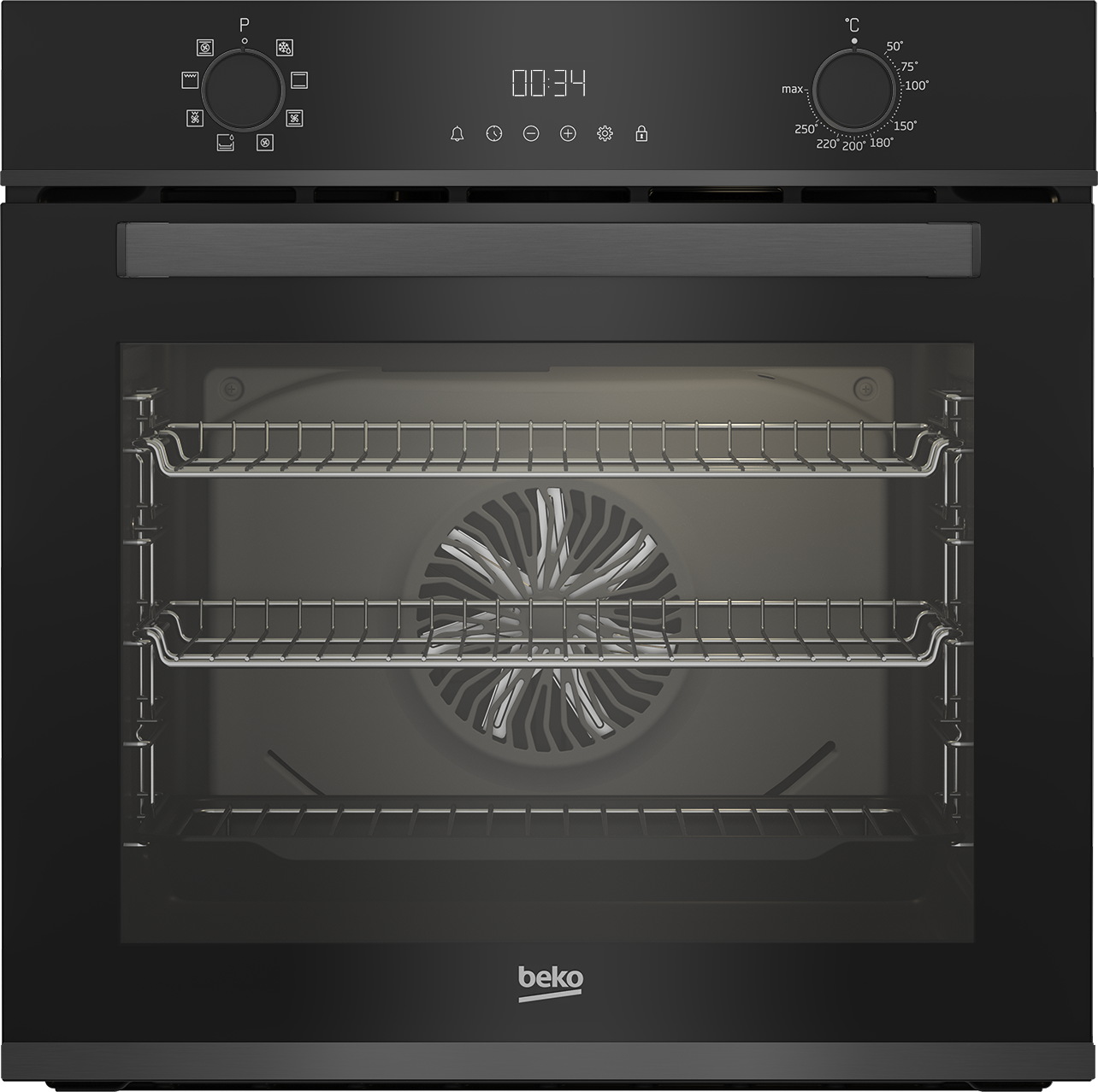 Beko AeroPerfect RecycledNet BBXIM17300DX Built In Electric Single Oven - Dark Steel - A Rated, Stainless Steel
