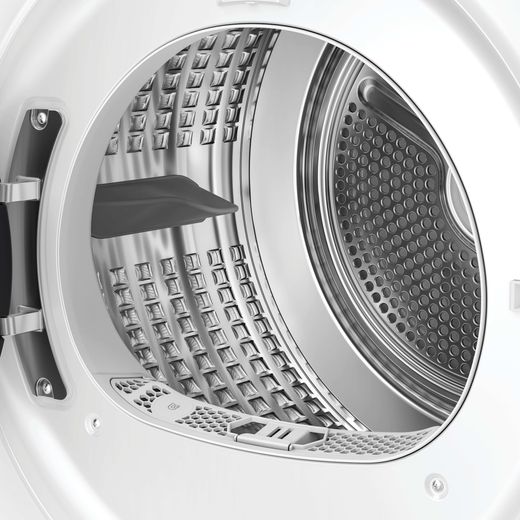 Hoover Pro Dry Series 5 HBP 10N3BX-80 Wifi Connected 10Kg Heat Pump Tumble Dryer - White - Close up drum shot