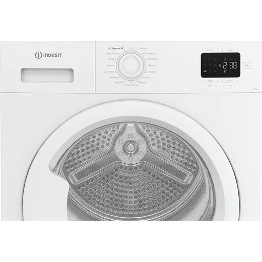 Indesit C YSD 83D WW UK 8Kg Heat Pump Tumble Dryer - White - Control panel
