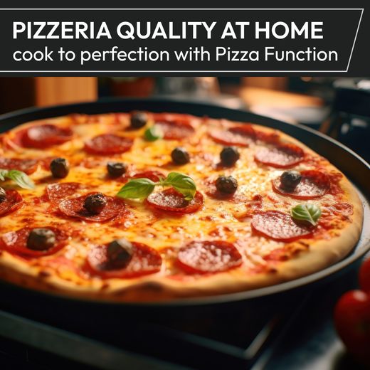 Hoover Built In Electric Single Oven - Stainless Steel - Annotation - Pizza function shot