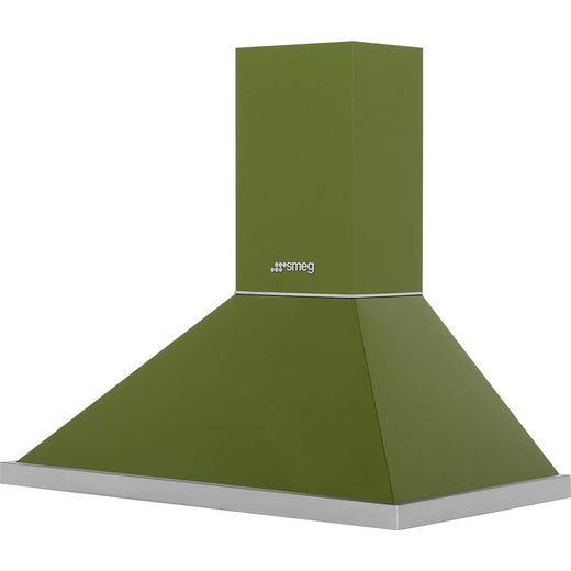 Smeg Portofino KPF9OG 90 cm Chimney Cooker Hood - Olive Green