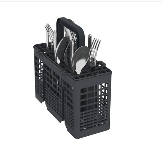 Beko HygieneShield™ Integrated Slimline Dishwasher - White Control Panel - Cutlery basket