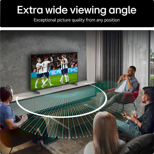 LG C55LA 4K Ultra HD Smart TV - Annotation - Extra wide viewing shot