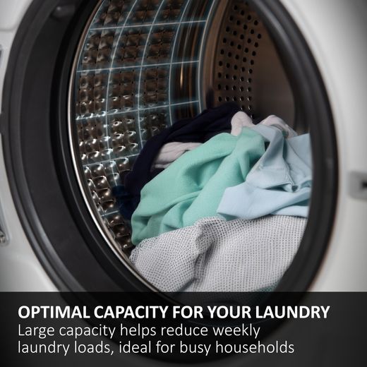 Haier BHA6S69M6DB9RJ80 Integrated 9kg Washing Machine with 1600 rpm - Graphite / Black - Annotation - Large capacity shot