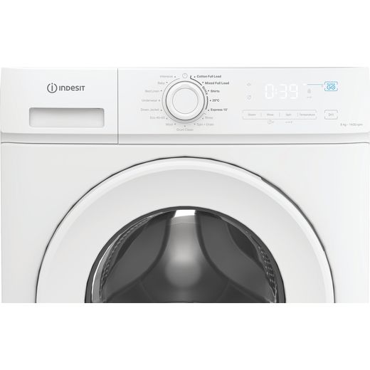 Indesit My Time IMA 864 MY TIME UK 8kg Washing Machine with 1400 rpm - White - Control panel