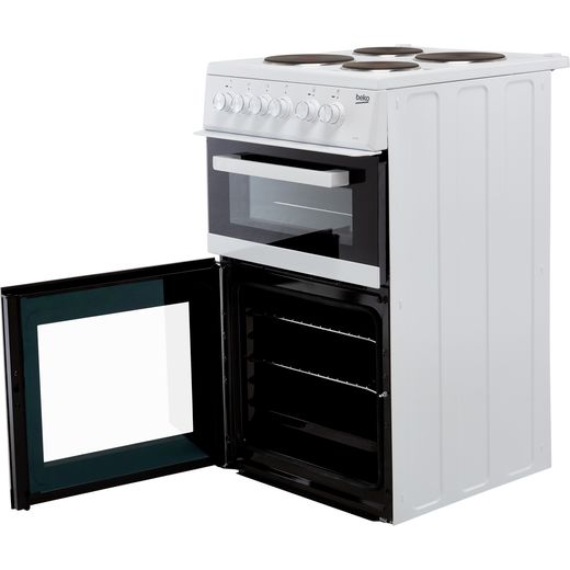 Beko 50cm Electric Cooker with Sealed plate hob Hob - White