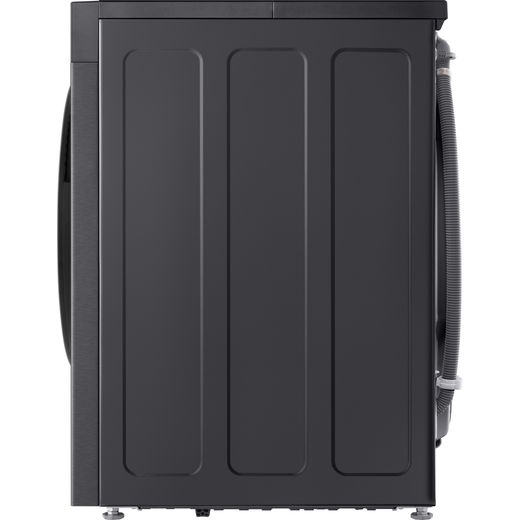 LG Series 5 AI Direct Drive F4X5013TBB 13kg Washing Machine with 1400 rpm - Essence Matte Black - Side shot
