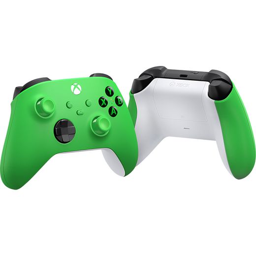 Xbox V2 Wireless Gaming Controller For Android,PC,Xbox One,Xbox One S,Xbox One X,Xbox Series S,Xbox Series X,iOS - Velocity Green - Front and back combination shot