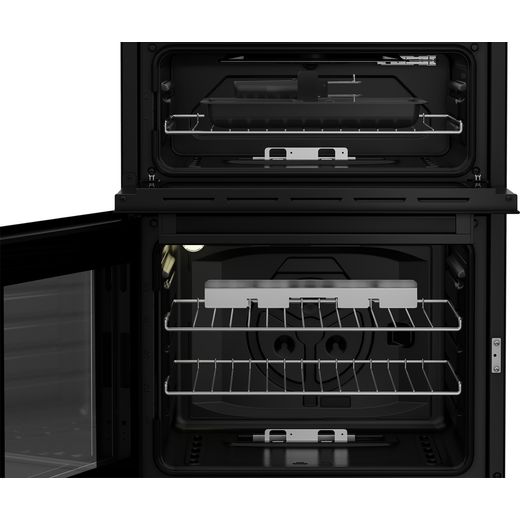 Beko 60cm Freestanding Gas Cooker - Black - Close up inside cavity shot