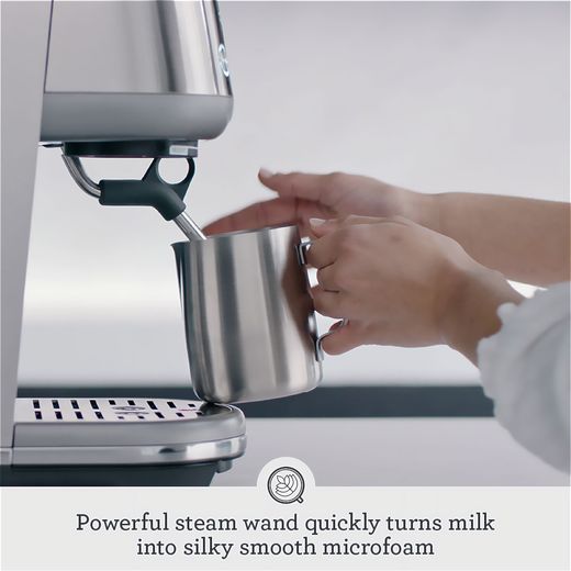 Sage The Bambino Espresso Coffee Machine - Stainless Steel - Annotation - Powerful steam shot