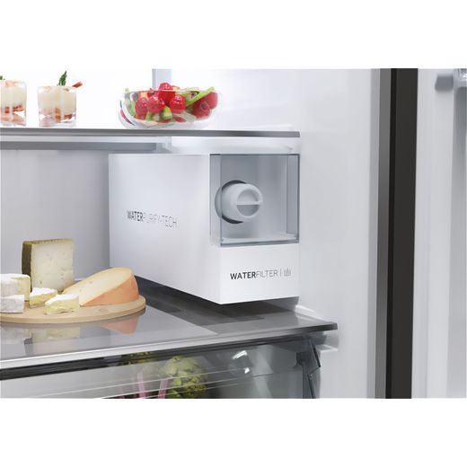 Haier American Fridge Freezer - Stainless Steel - Close up shot