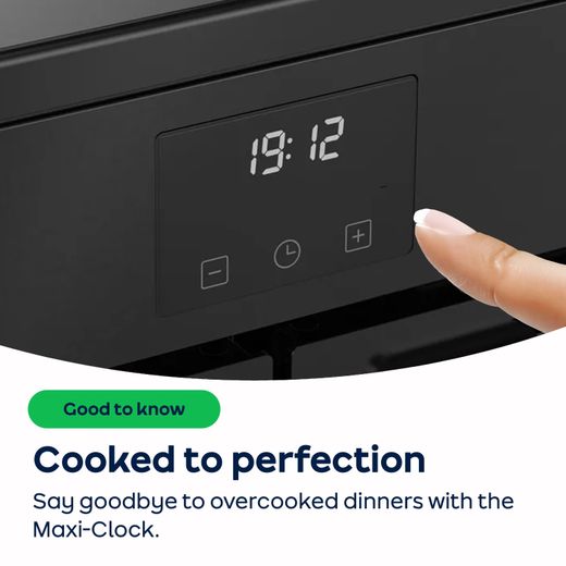 Belling Farmhouse 90E 90cm Electric Range Cooker with Ceramic Hob - Black - AO Annotation - Max-Clock