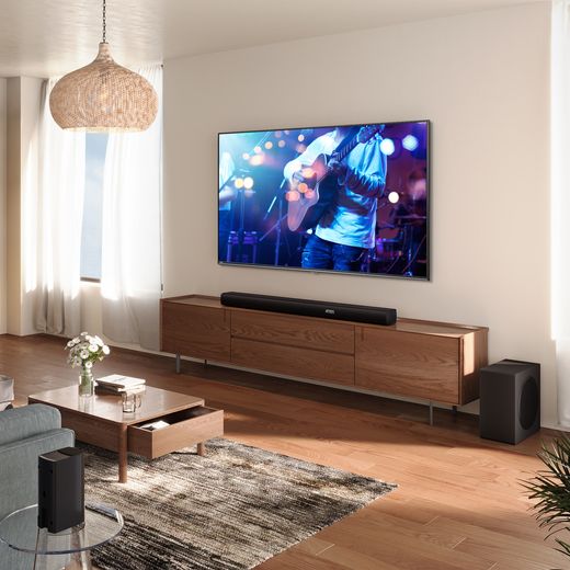 Hisense AX5100Q AX5100Q 5.1 Soundbar - Black - Soundbar in living room shot 