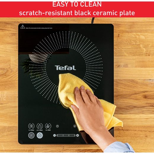 Tefal IH2108G1 Induction Hob - Black - Annotation - Easy to clean and scratch resistant